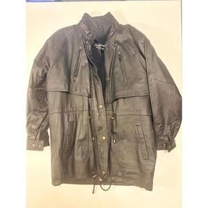 Vilanto Authentic Black Leather Jacket (Size L)